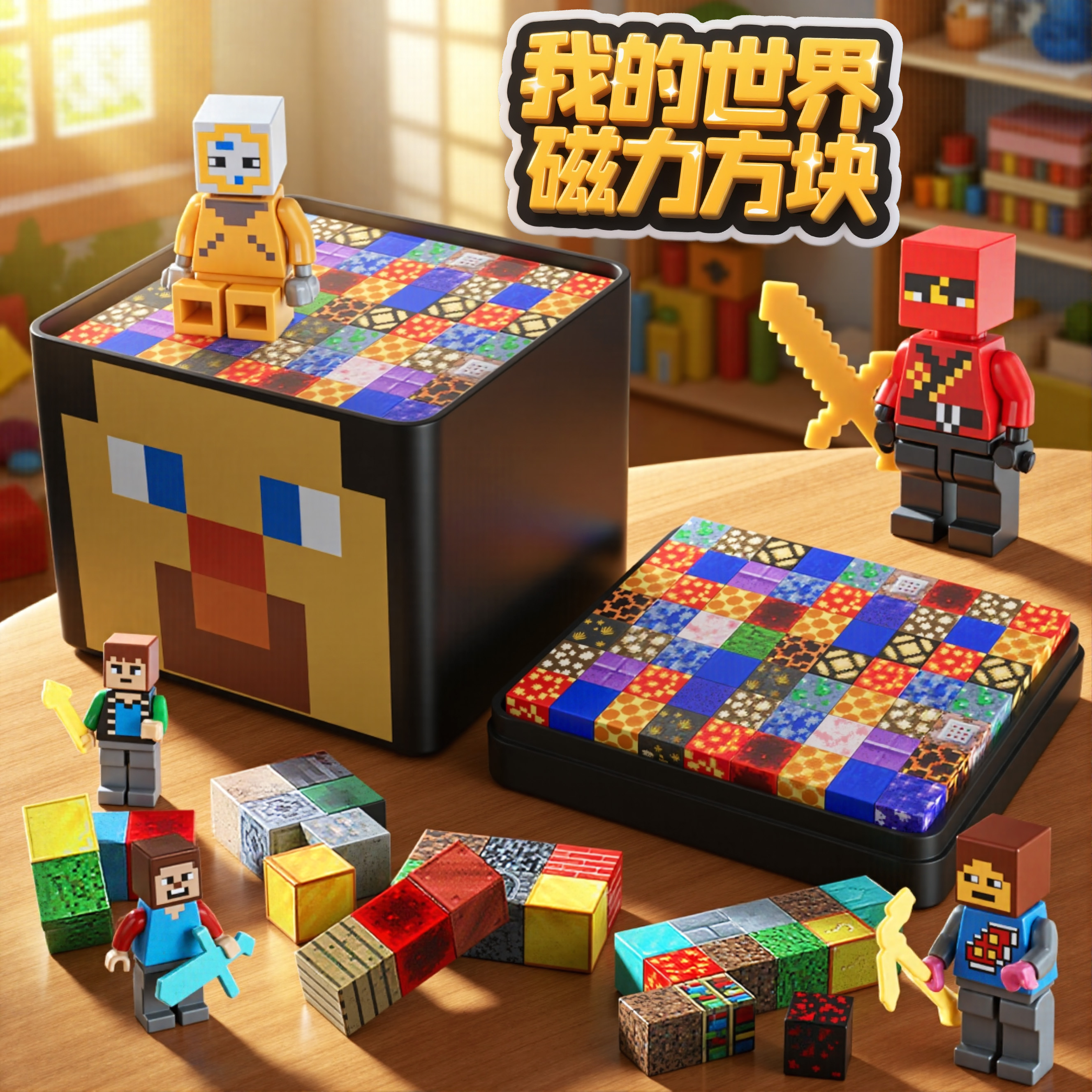 我的世界磁力方块收纳盒