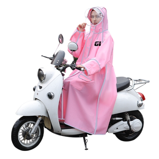 雨衣电动车长款全身防暴雨单人女男徒步透明骑行学生成人雨披衣