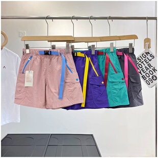 深圳南油高端大牌女装多巴胺色轻薄透气防水徒步运动休闲工装短裤