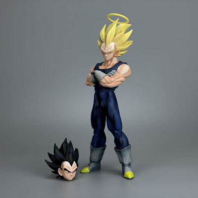 国产 动漫七龙珠系列WDF地狱贝吉塔双头雕站姿雕像 盒装手办模型