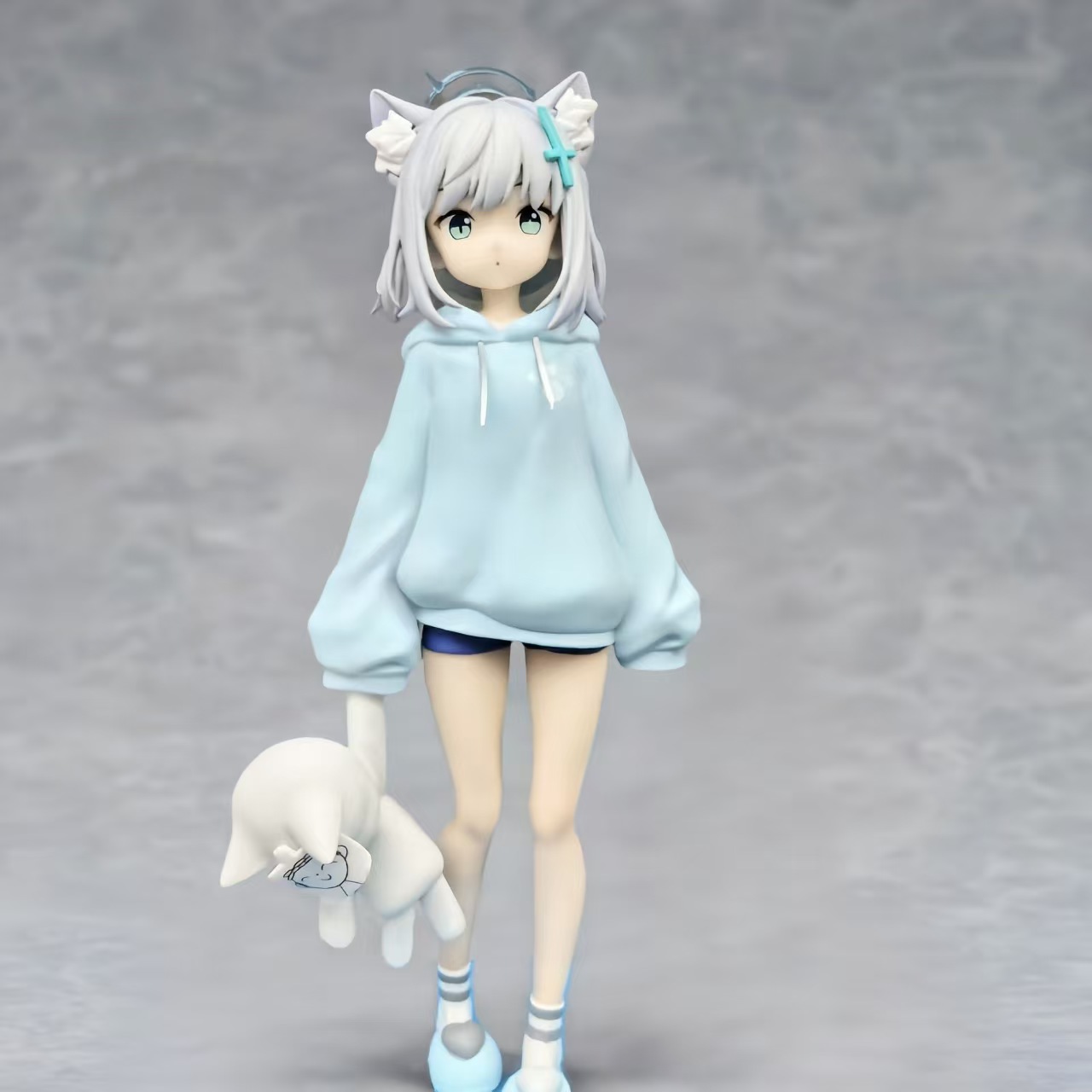 【全款】睡衣猫耳砂狼白子手办动漫二次元美少女游戏动漫摆件模型