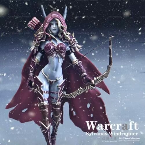 暴雪魔兽世界WOW DC伊利丹阿尔萨斯风行者希尔瓦娜斯黑暗游侠手办