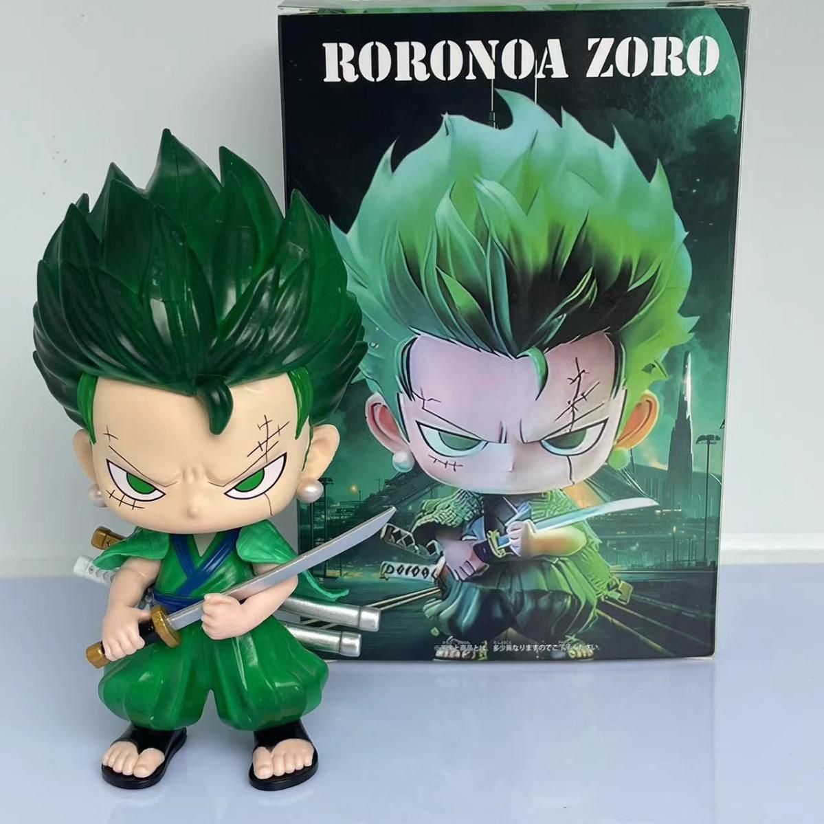 新品海贼航海王 周边GK模型  Q版索隆手办 可爱桌面动漫摆件