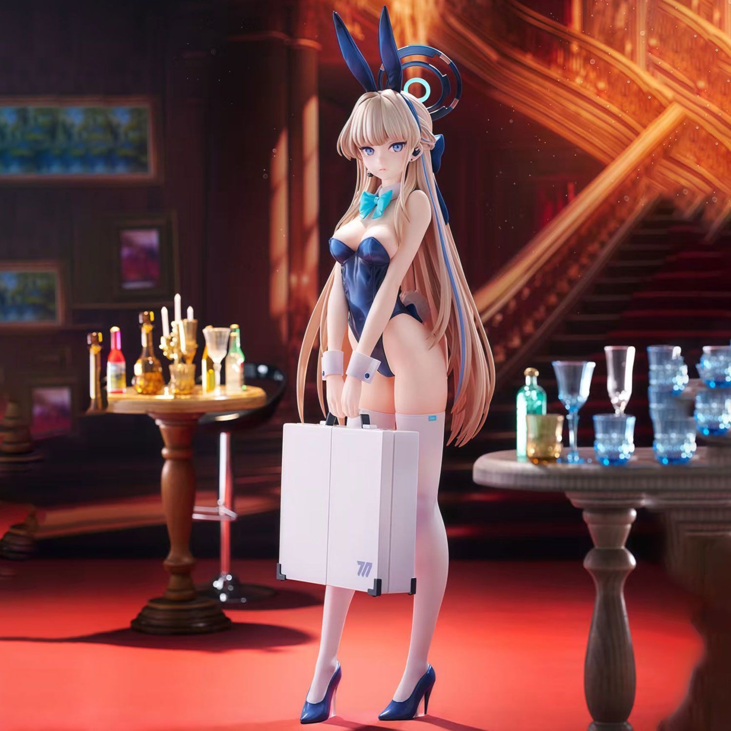 国产蔚蓝档案碧蓝飞鸟马时兔女郎手办模型动漫二次元摆件手办模型