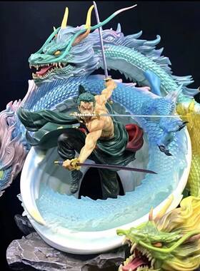 海贼王GK手办索隆三龙刀流龙卷风