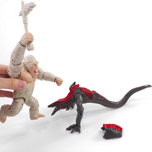 大号金刚白大猩猩玩偶哥斯拉玩具怪兽恐龙公仔关节可动模型