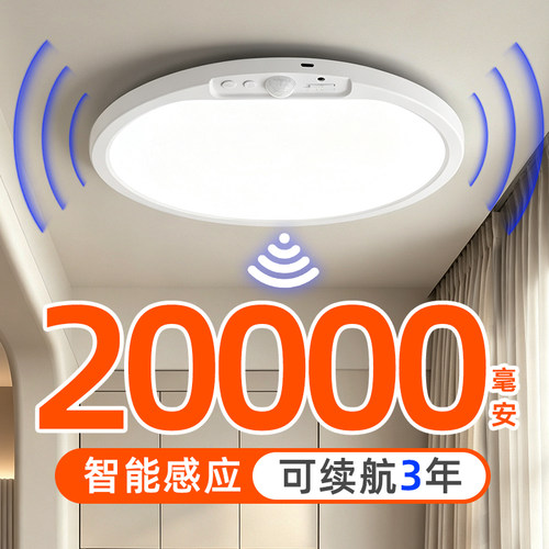 【热销1万+】2万毫安感应吸顶灯