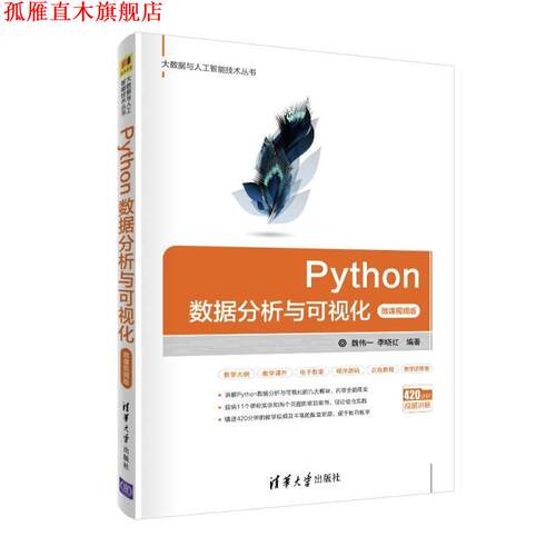 【正版书】 Python数据分析与可视化 魏伟一,李晓红 著 清华大学出版社