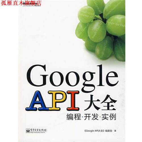 【正版书】 Google API大全—编程·开发·实例 《Google API大全》编委会　著 电子工业出版社