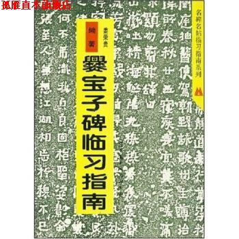 【正版书】 名碑名帖临习指南系列：爨宝子碑临习指南 姜荣贵 辽宁美术出版社