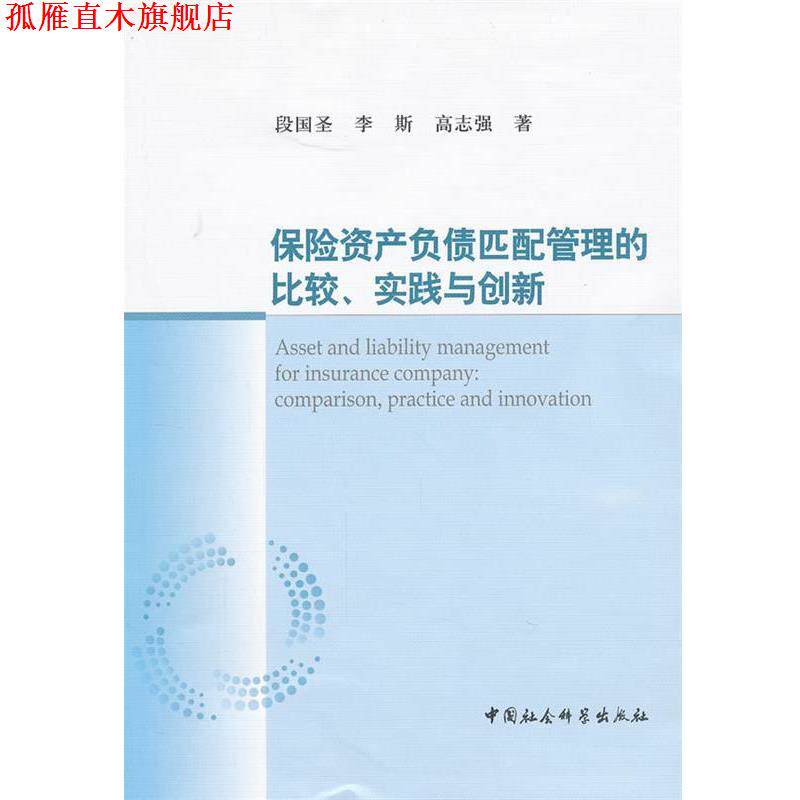【正版书】 保险资产负债匹配管理的比较、实践与创新 段国圣,李斯,高志强　著 中国社会科学出版社