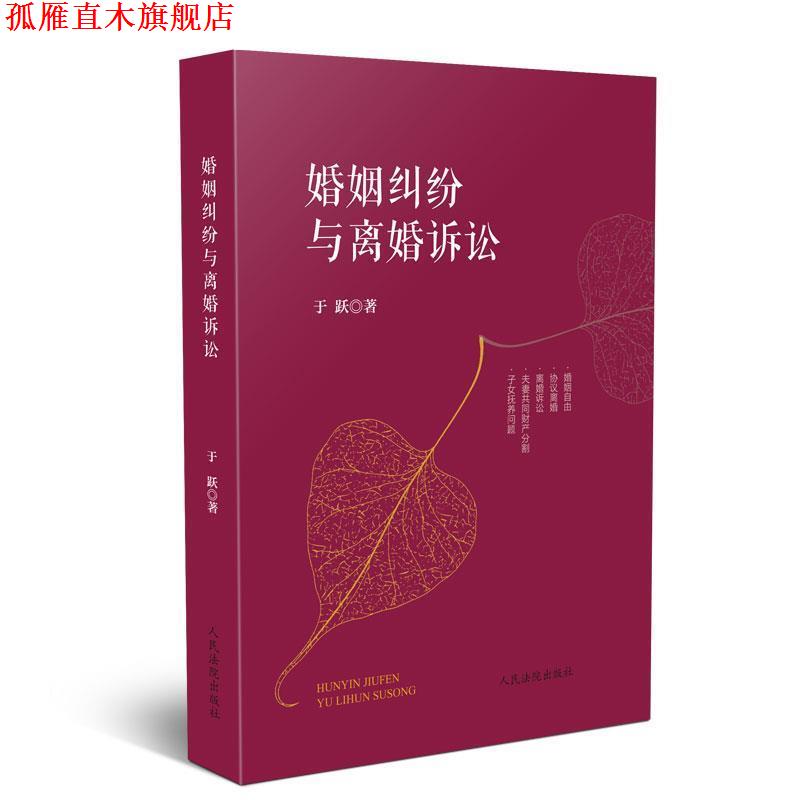 【正版书】 婚姻纠纷与离婚诉讼 于跃 著 人民法院出版社