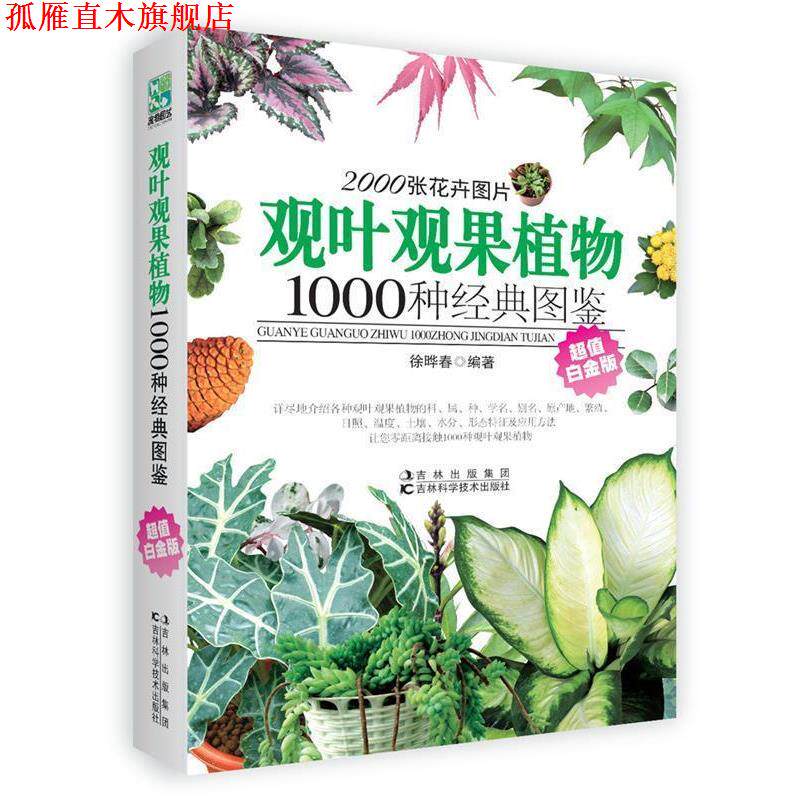 【正版书】 观叶观果植物1000种经典图鉴 徐晔春　编著 吉林科学技术出版社