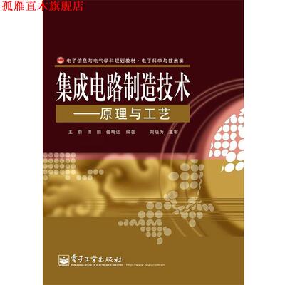 【正版书】 集成电路制造技术—原理与工艺 王蔚 电子工业出版社