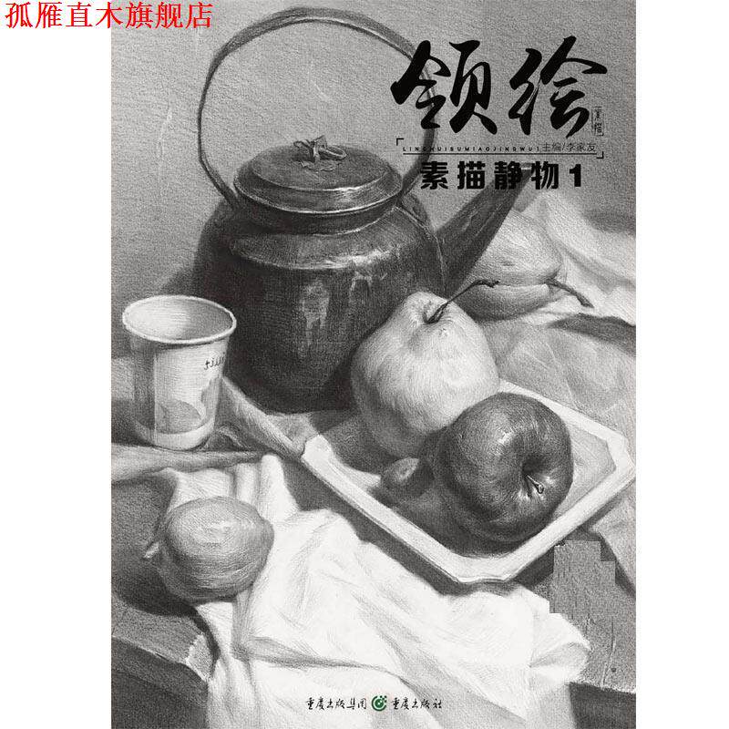 【正版书】 领绘:素描静物1 李家友 重庆出版社