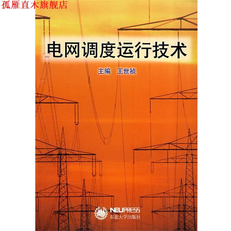 【正版书】 电网调度运行技术 王世祯　主编 东北大学出版社