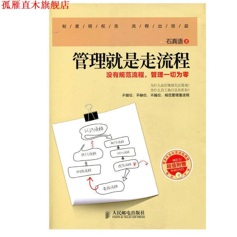 【正版书】 管理就是走流程:没有规范流程,管理一切为零 石真语 著 人民邮电出版社