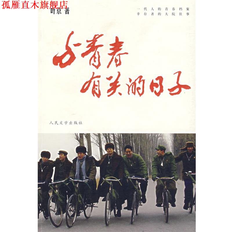 【正版书】 与青春有关的日子 叶京 著 人民文学出版社