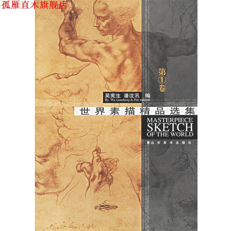 【正版书】 世界素描精品选集 吴宪生,潘汶汛 主编 山东美术出版社