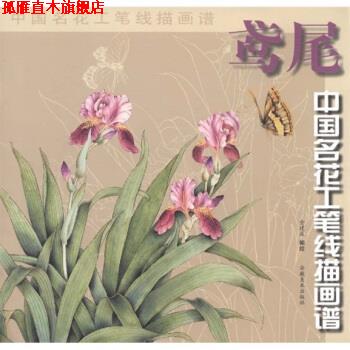 【正版书】 中国名花工笔线描画谱:鸢尾 金建成 安徽美术出版社