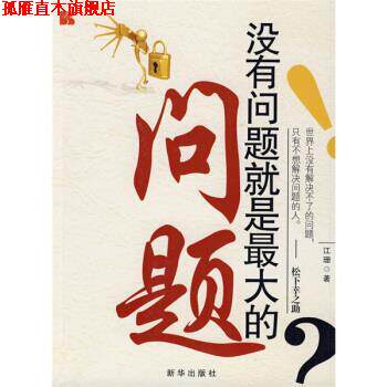 【正版书】 没有问题就是的问题 江珊 著 新华出版社