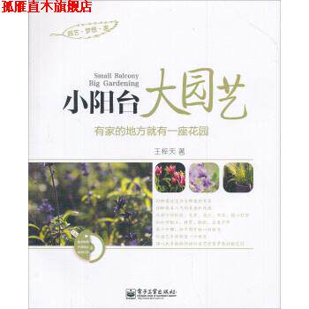 【正版书】 小阳台大园艺 王梓天 著 电子工业出版社