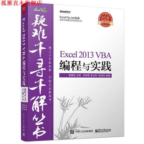 【正版书】 Excel 2013 VBA编程与实践 罗刚君, 章兰新, 陈国良,黄朝阳　著 电子工业出版社