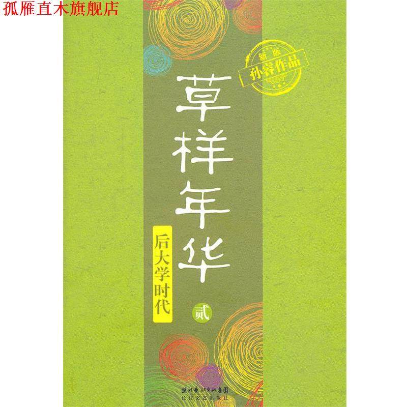 【正版书】 草样年华 后大学时代 孙睿 著 长江文艺出版社