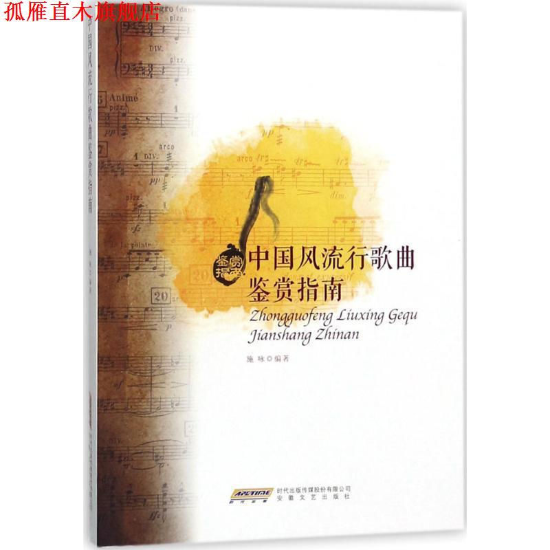 【正版书】 中国风流行歌曲鉴赏指南 施咏 著 安徽文艺出版社