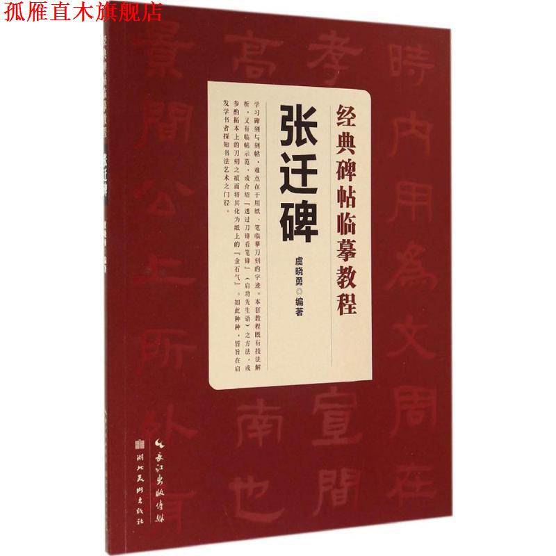 【正版书】 经典碑帖临摹教程--张迁碑 虞晓勇 湖北美术出版社