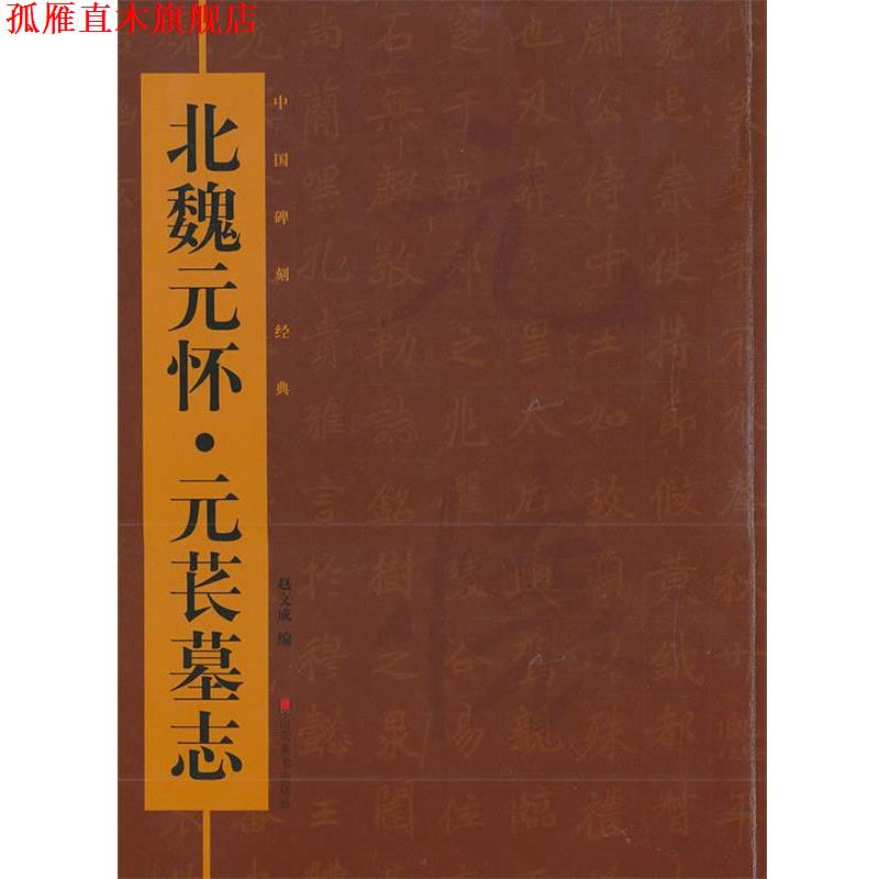 【正版书】 中国碑刻经典—北魏元怀·元苌墓志 赵文成 编 山东美术出版社