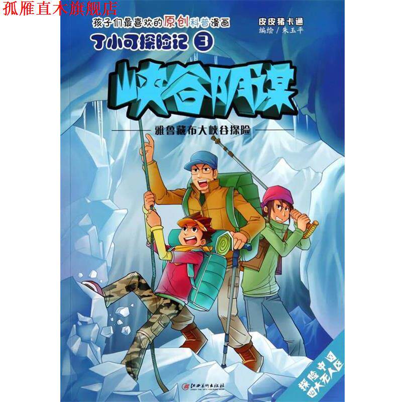 【正版书】 丁小可探险记3 峡谷阴谋 雅鲁藏布大峡谷探险 朱玉平　绘 江西美术出版社