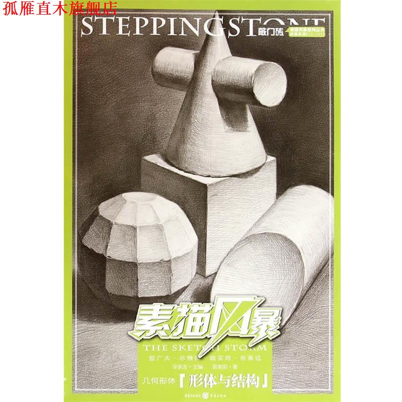 【正版书】 敲门砖·素描风暴:几何形体 陈紫阳, 李家友 重庆出版社