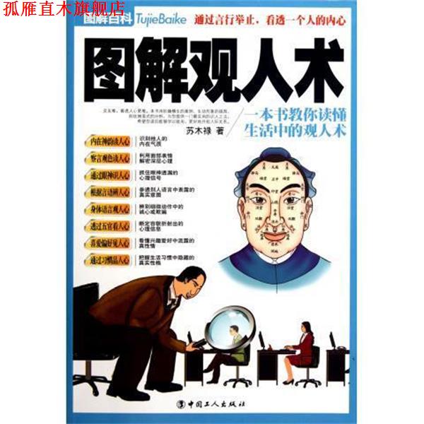 【正版书】 图解观人术 苏木禄 中国工人出版社