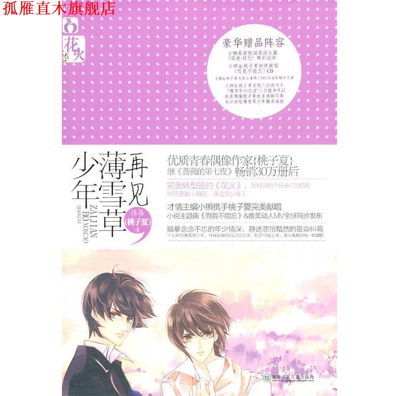 【正版书】 再见,薄雪草少年 张蓓(桃子夏) 著 湖南少儿出版社