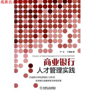 【正版书】 商业银行人才管理实践 严正,丁健雄　著 机械工业出版社
