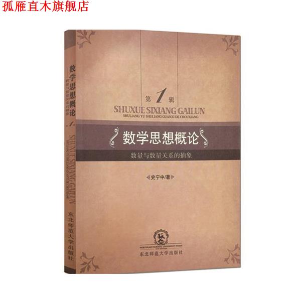 【正版书】 数学思想概论 数量与数量关系的抽象 史宁中　著 东北师范大学出版社