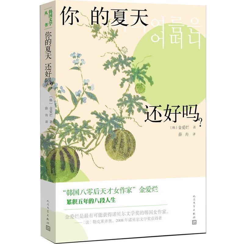 【正版书】 韩国文学丛书:你的夏天还好吗？ [韩]金爱烂 人民文学出版社