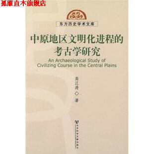 【正版书】 中原地区文明化进程的考古学研究 高江涛 著 社会科学文献出版社