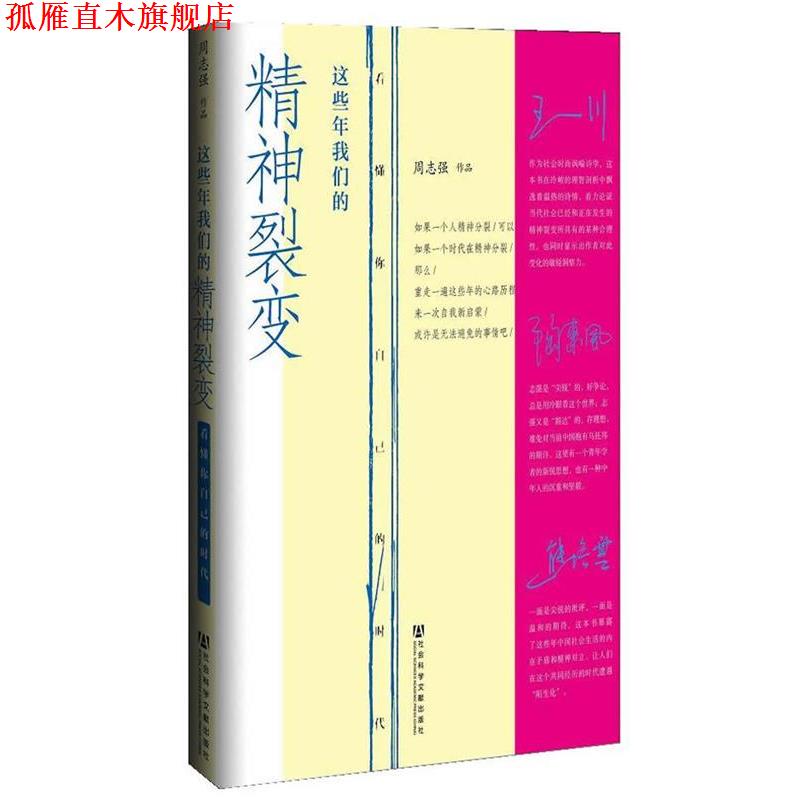 【正版书】 这些年精神裂变--看懂你自己的时代 周志强 社会科学文献出版社