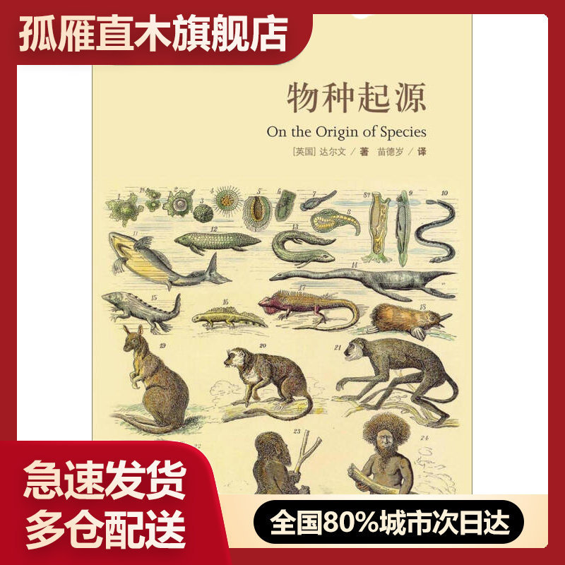 【正版】物种起源的达尔文《物种起源》第二版中译本[英]达尔文 苗德岁