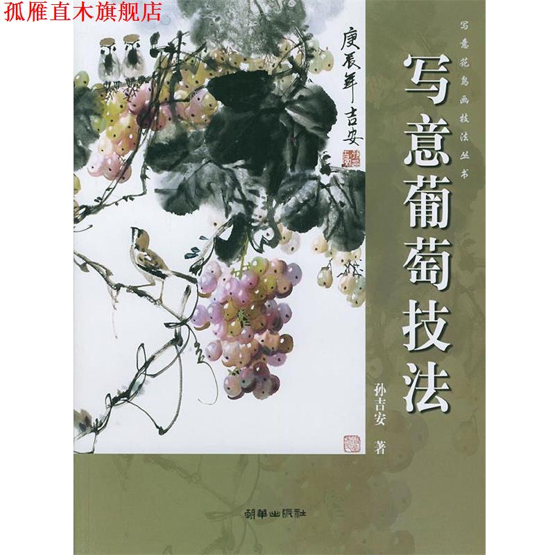 【正版书】 写意葡萄技法 孙吉安 著 朝华出版社