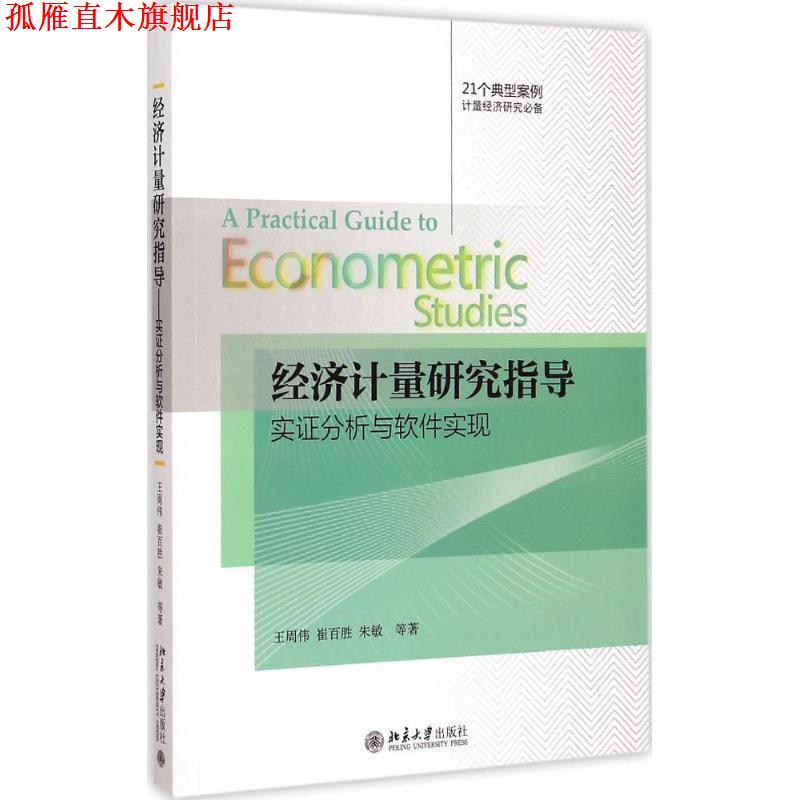 【正版书】 经济计量研究指导实证分析与软件实现 王周伟 北京大学出版社