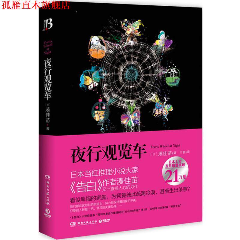 【正版书】 夜行观览车 (日)湊佳苗 著,闫雪 译 湖南文艺出版社
