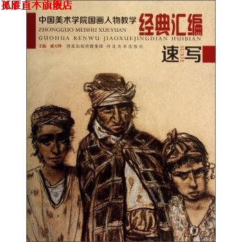 【正版书】 中国美术学院国画人物教学经典汇编 盛天晔 编 河北美术出版社