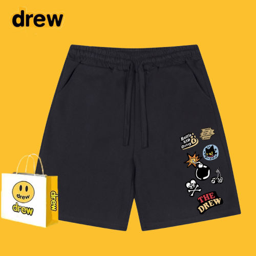 Drew潮牌美式复古涂鸦短
