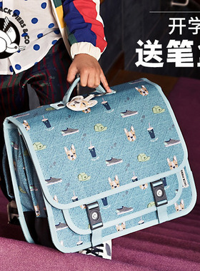 比利时JACK PIERS小学生儿童书包三到六年级女男JP英伦包横板