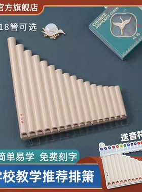 风律排笛16管18管排箫孔教学专用初学者入门C调儿童易学排笛乐器