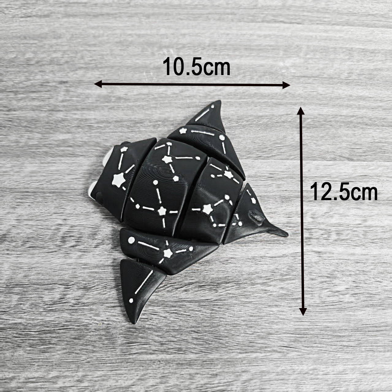 3D打印超大号海洋生物可打孔加logo可动关节潜浮戏水趣味玩具挂件