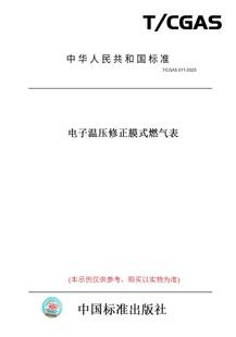 纸版 图书 燃气表 CGAS011 2020电子温压修正膜式